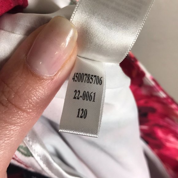 WHBM Pink Floral High Rise A-Line Skirt - Picture 7 of 9